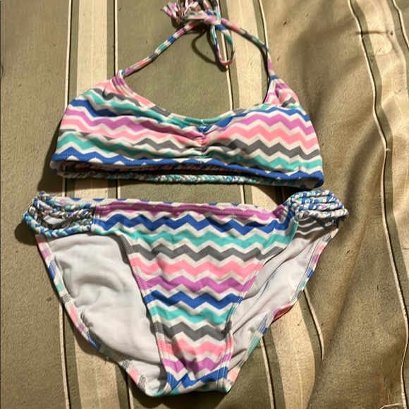 💖Host Pick💖Arizona striped bikini - Picture 1 of 3
